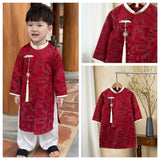 Red- White Ao Dai For Boy