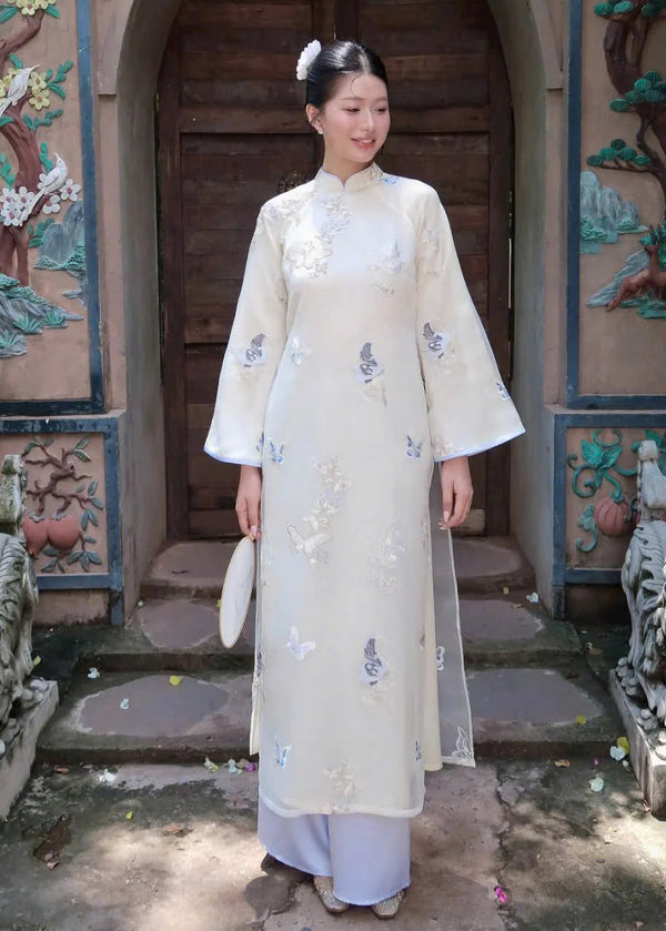 Dien Phuc Embroidered Silk Modernize Ao Dai