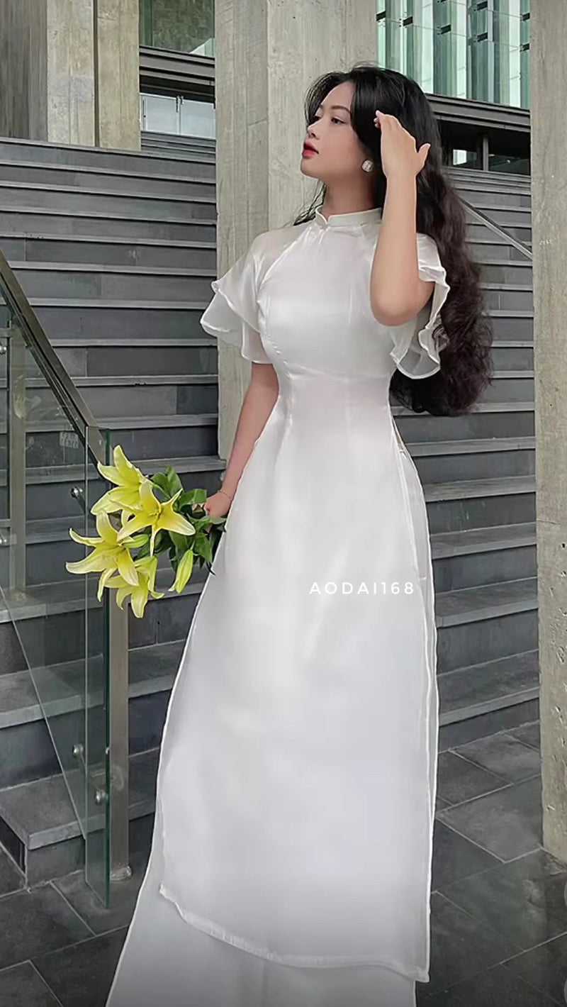 Vietnam Modernized Ao Dai | Ao Dai To Song Tay Beo