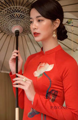 Vietnam Traditional Ao Dai | Ao Dai Truyen Thong Theu Hoa