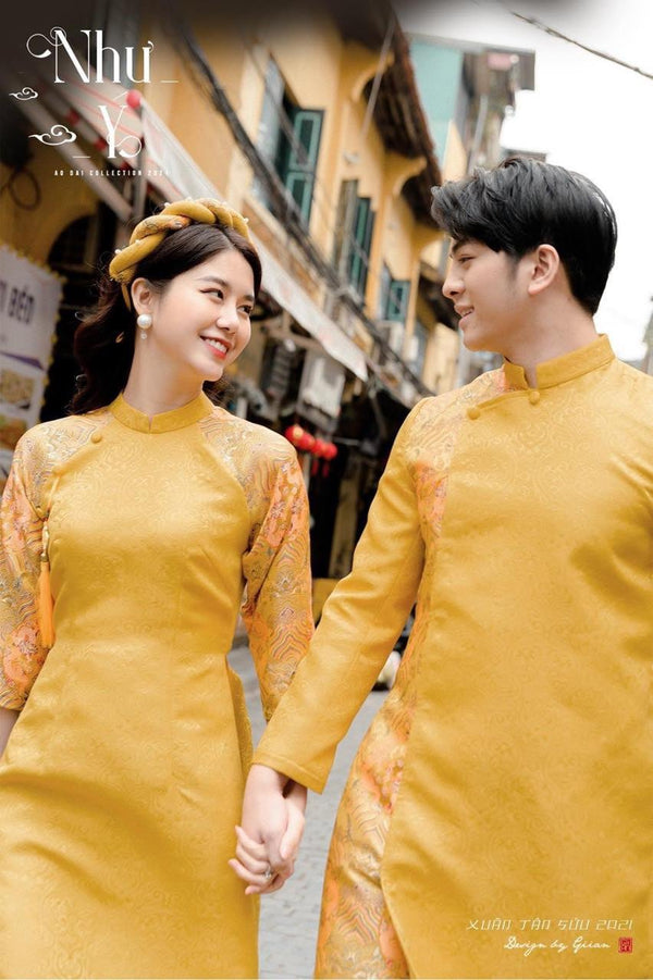Ao Dai For Family | Ao Dai Gam Vang