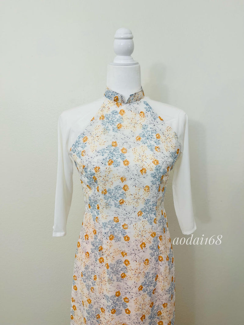 Vietnam Traditional Ao Dai | Ao Dai Voan Hoa Nhi