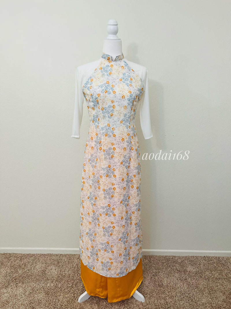 Vietnam Traditional Ao Dai | Ao Dai Voan Hoa Nhi