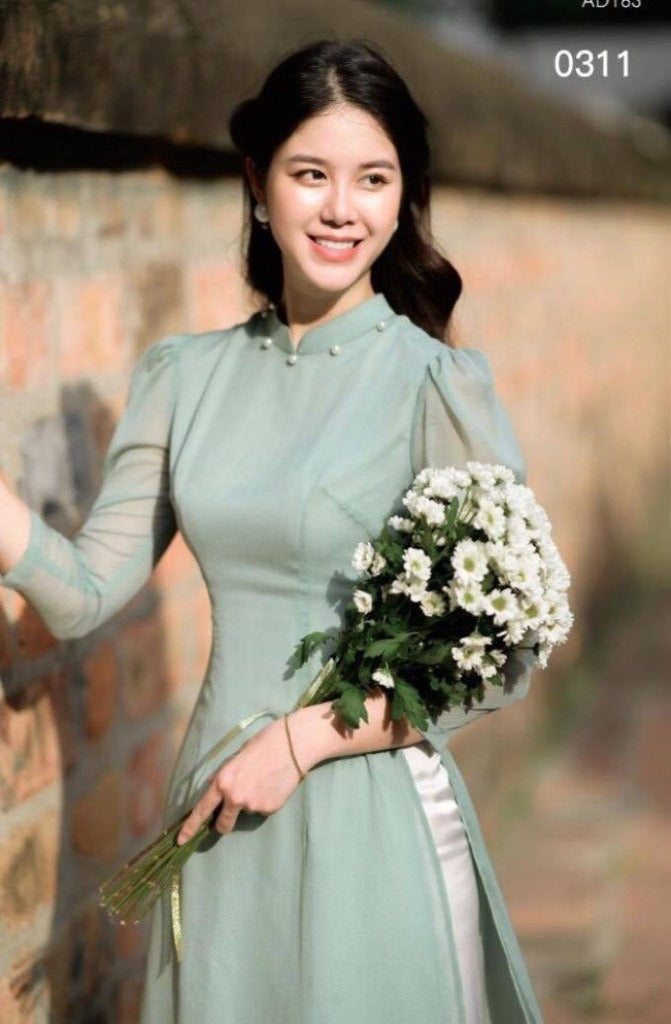 Vietnam Traditional Ao Dai | Ao Dai Truyen Thong Dinh Ngoc Trai
