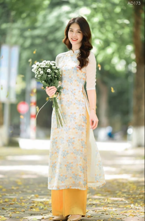 Vietnam Traditional Ao Dai | Ao Dai Voan Hoa Nhi