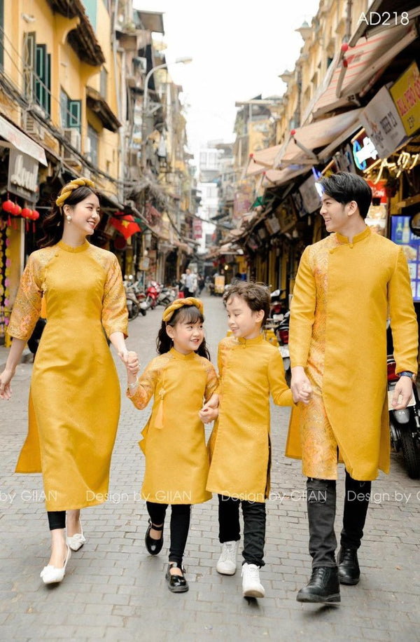 Ao Dai For Family | Ao Dai Gam Vang