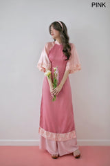 Vietnam Modernized Ao Dai | Ao Dai Phoi Voan Hoa